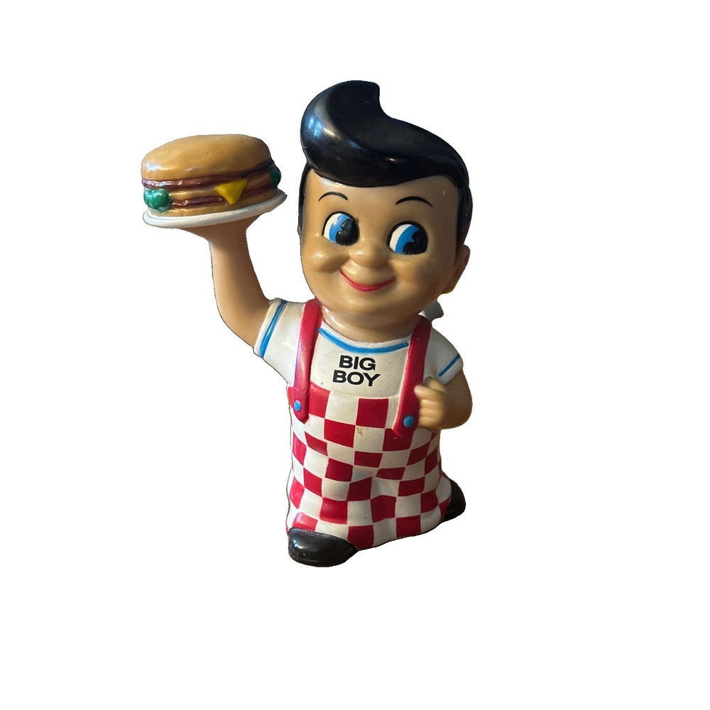 Vintage 1999 Funko Bob's Big Boy Coin Bank Elias Brothers 8" Statue Figure